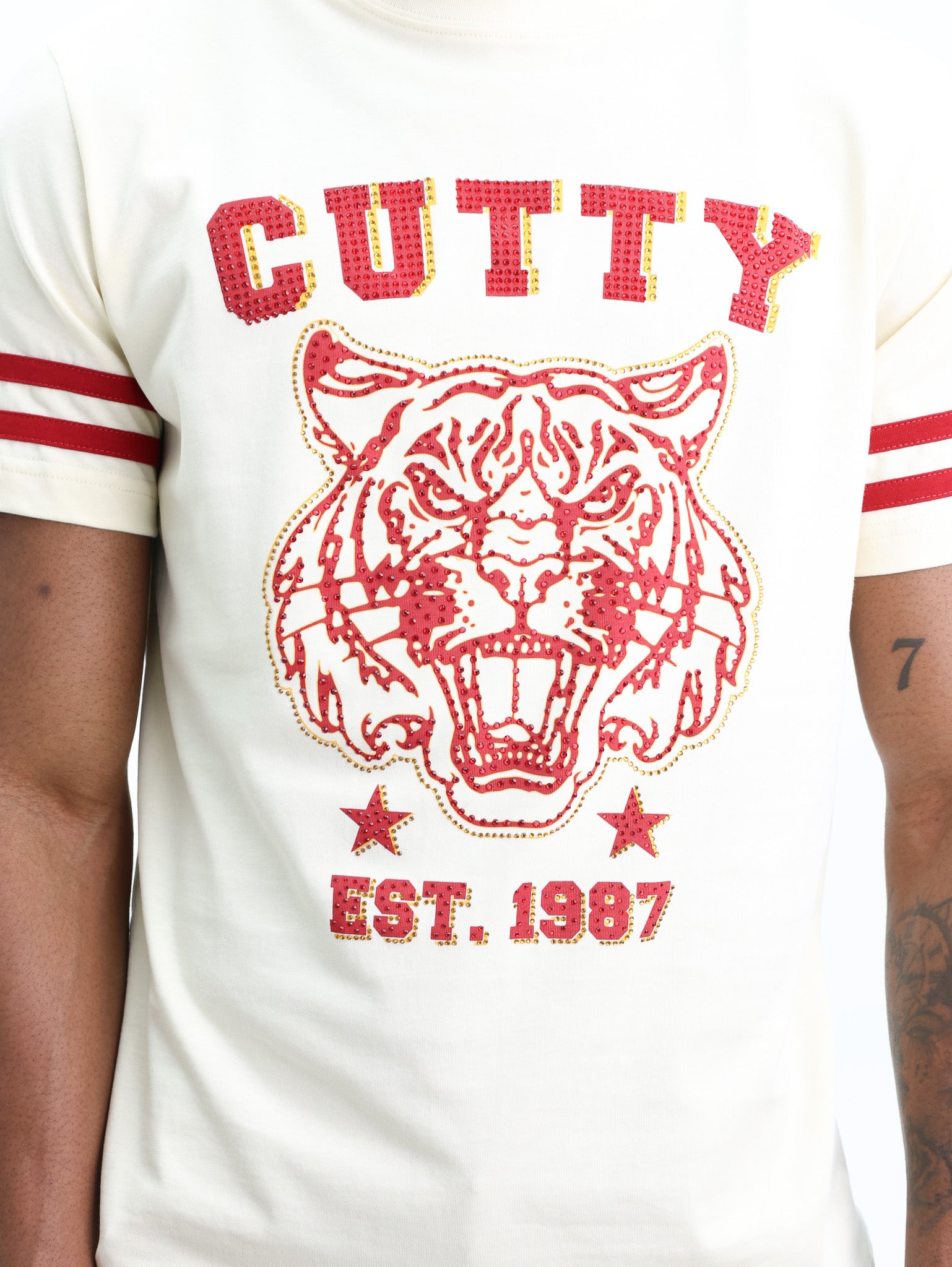 Cutty T-Shirt Graphic Print Logo White-Red
